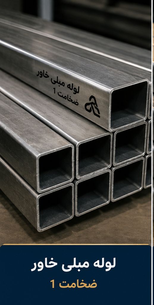 قیمت لوله مبلی خاور صنعت ضخامت 1