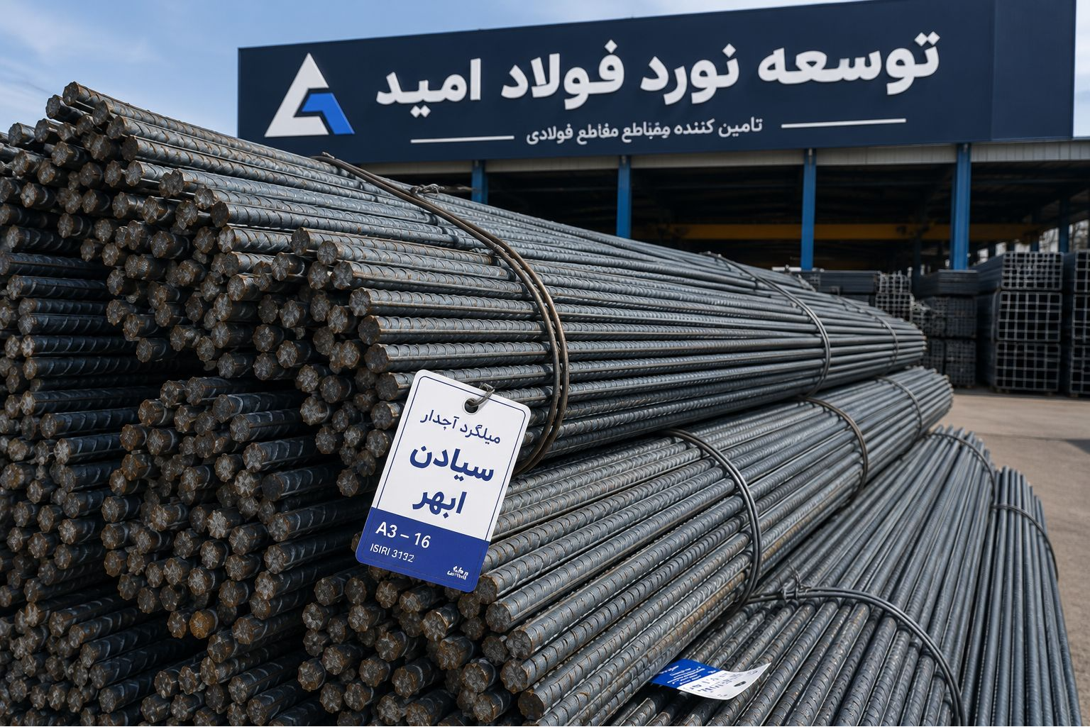 میلگرد 22 ابهر آجدار A3 کارخانه